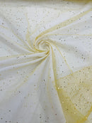 Sparkling Glitter Tulle Fabric - Sparkling Glitter Tulle Mesh Fabric Sold By Yard