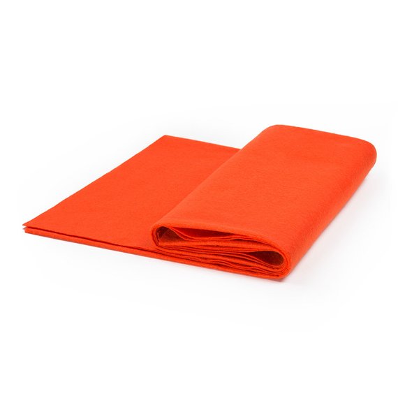 Flic Flac - 72" Wide Acrylic Felt Fabric - Neon Orange - Sheet For Projects Sold By The Yard
