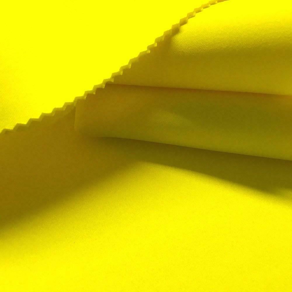 Scuba Fabric - Neon Yellow - Neoprene Polyester Spandex 58/60 Wide Fa