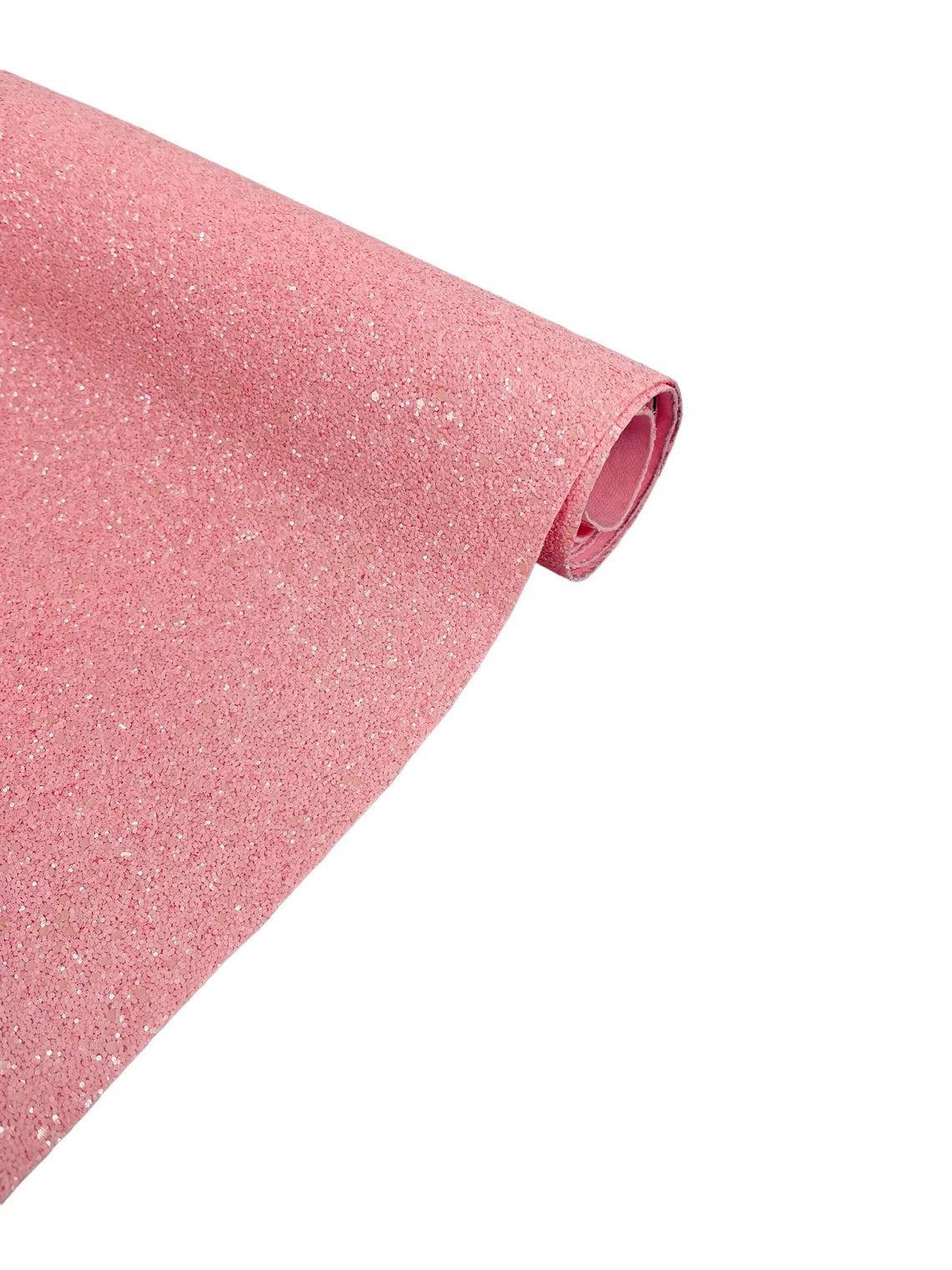 Chunky Glitter Vinyl Pink 54" Wide Crafting Glitter Vinyl Fabric S