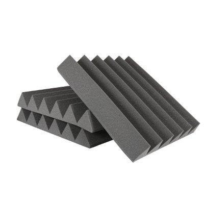 Acoustic 4"x 24"x 24" - Acoustic Charcoal Studio Soundproofing Wedge Style Foam (3 Pack)