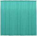 10 ft. Wide X 8 ft. Tall - Aqua Green Curtain Polyester Backdrop High Quality Drapes with Rod Pocket