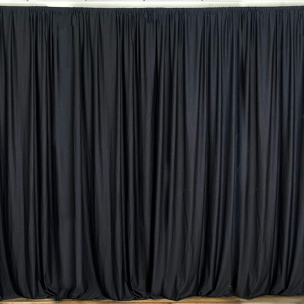 10 ft. Wide X 8 ft. Tall Curtain Polyester Backdrop High Quality Drape Rod Pocket [Pick A Color]
