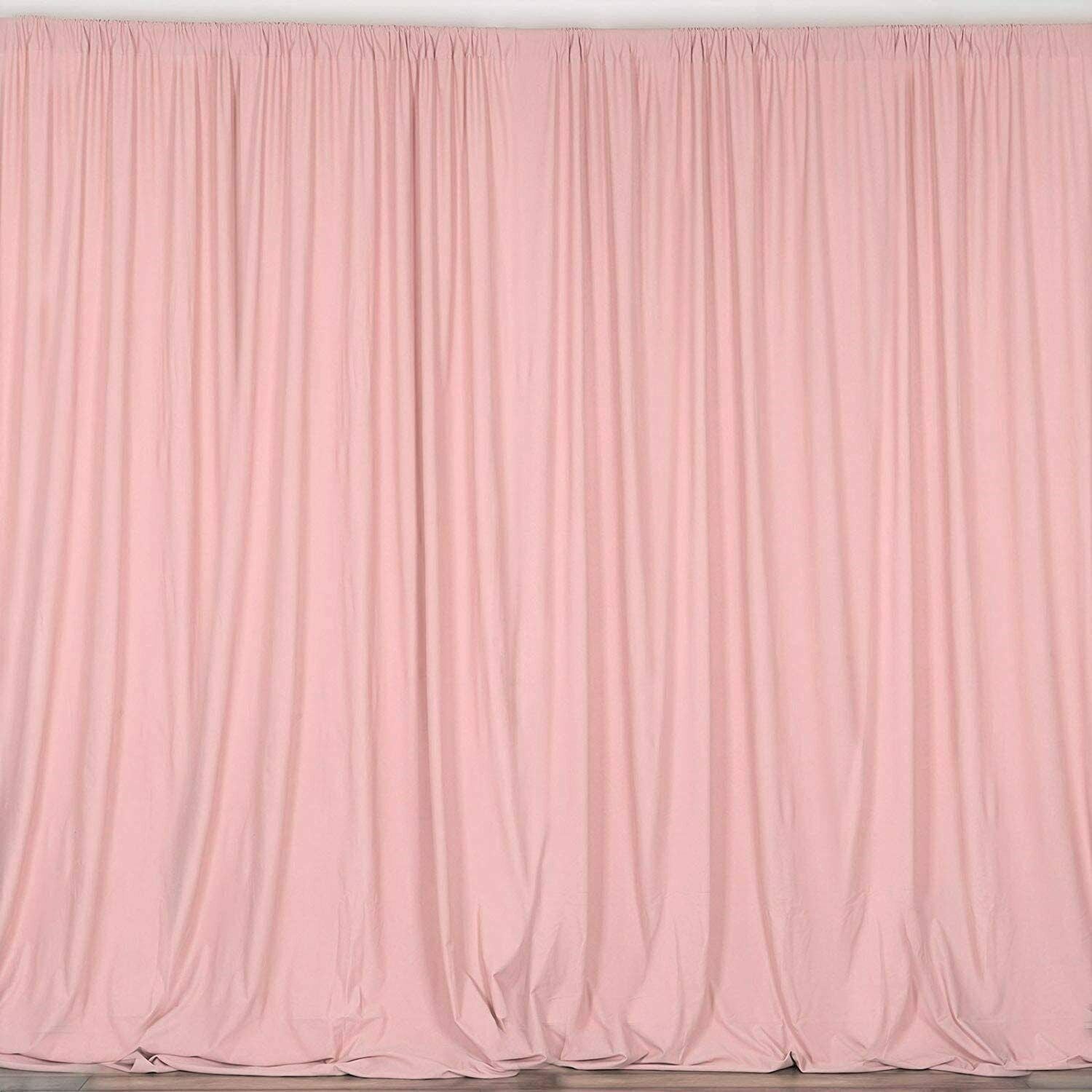 10 ft. Wide X 8 ft. Tall Curtain Polyester Backdrop High Quality Drape Rod Pocket [Pick A Color]