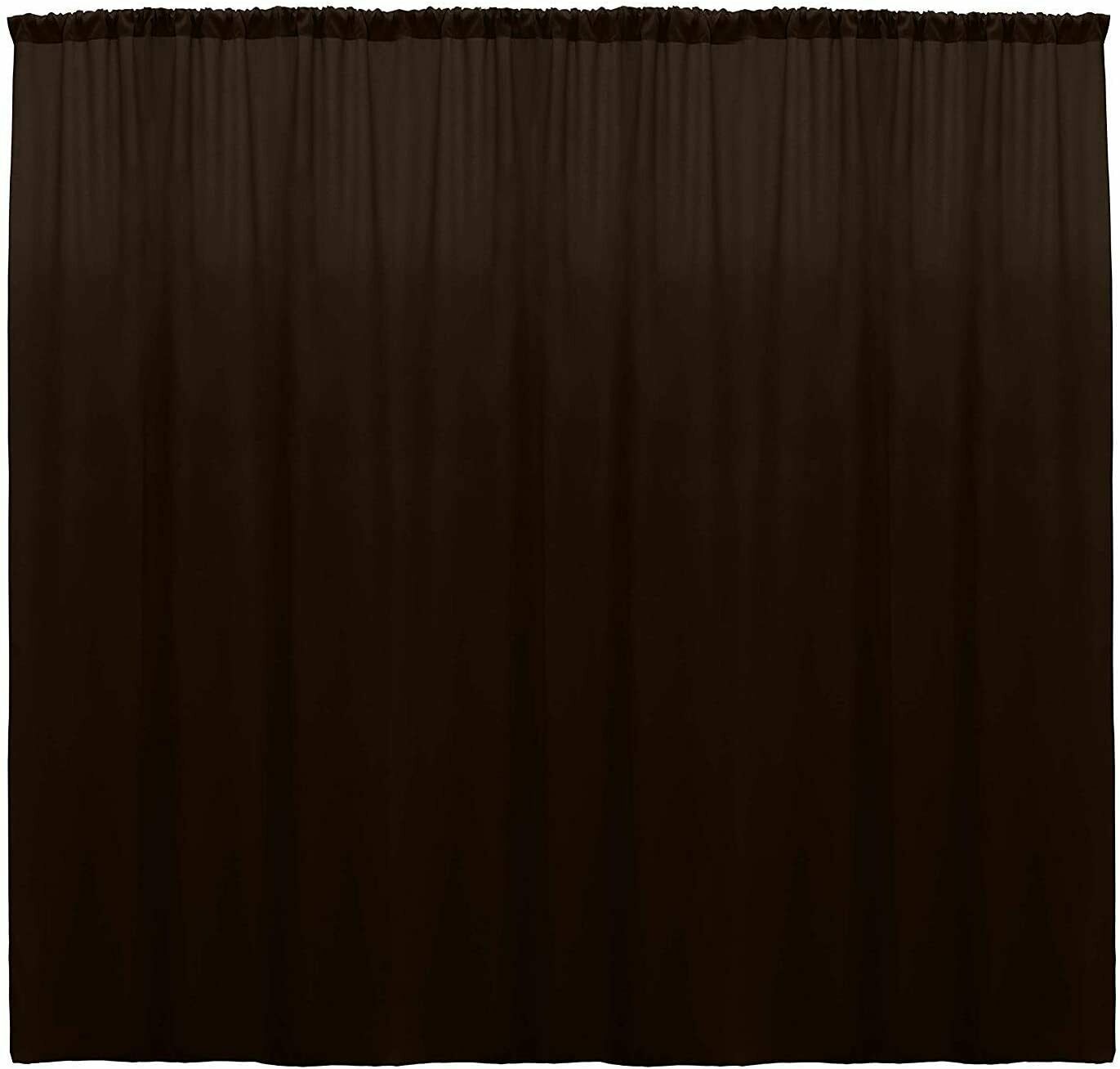 10 ft Wide X 15 ft Tall Curtain Polyester Backdrop High Quality Drape Rod Pocket [Pick A Color]