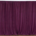 10 ft. Wide X 8 ft. Tall - Eggplant - Curtain Polyester Backdrop High Quality Drapes with Rod Pocket