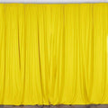 10 ft. Wide X 8 ft. Tall Light Yellow Curtain Polyester Backdrop High Quality Drapes with Rod Pocket