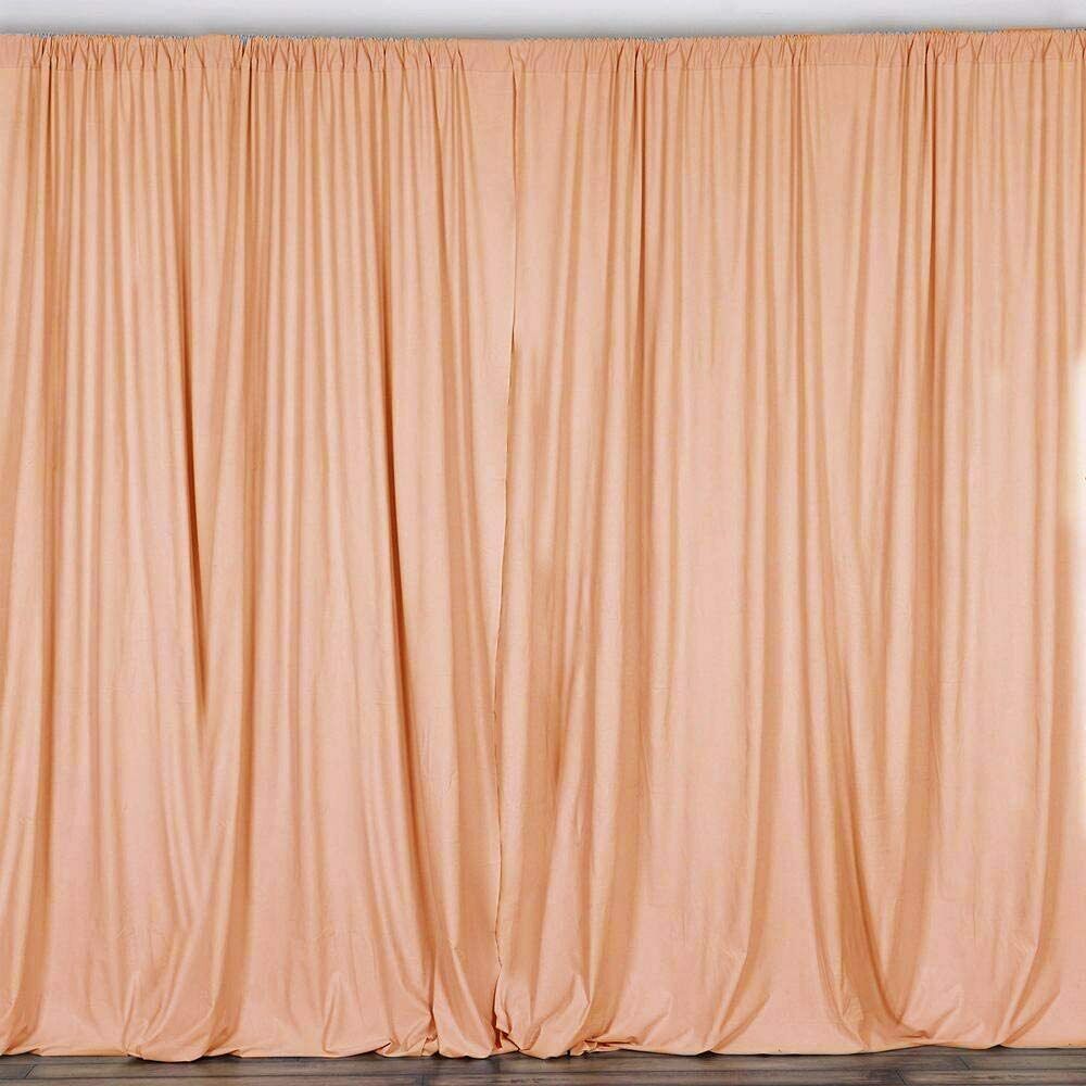 10 ft. Wide X 8 ft. Tall Curtain Polyester Backdrop High Quality Drape Rod Pocket [Pick A Color]