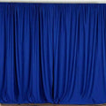 10 ft. Wide X 8 ft. Tall - Royal Blue Curtain Polyester Backdrop High Quality Drapes with Rod Pocket