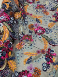 Multi color sequin fabric by the yard