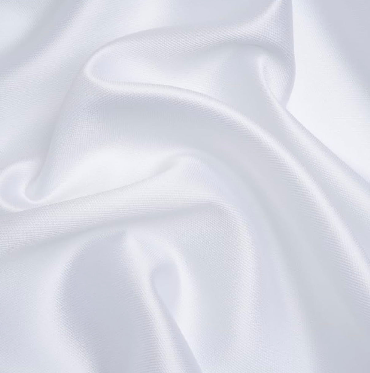 White Micado Satin Fabric By The Yard