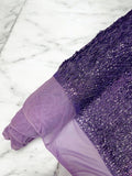 Jac Fashion Design Stretch Sequins - 4 Way Stretch Lace Mesh Sequins Fabric by Yard