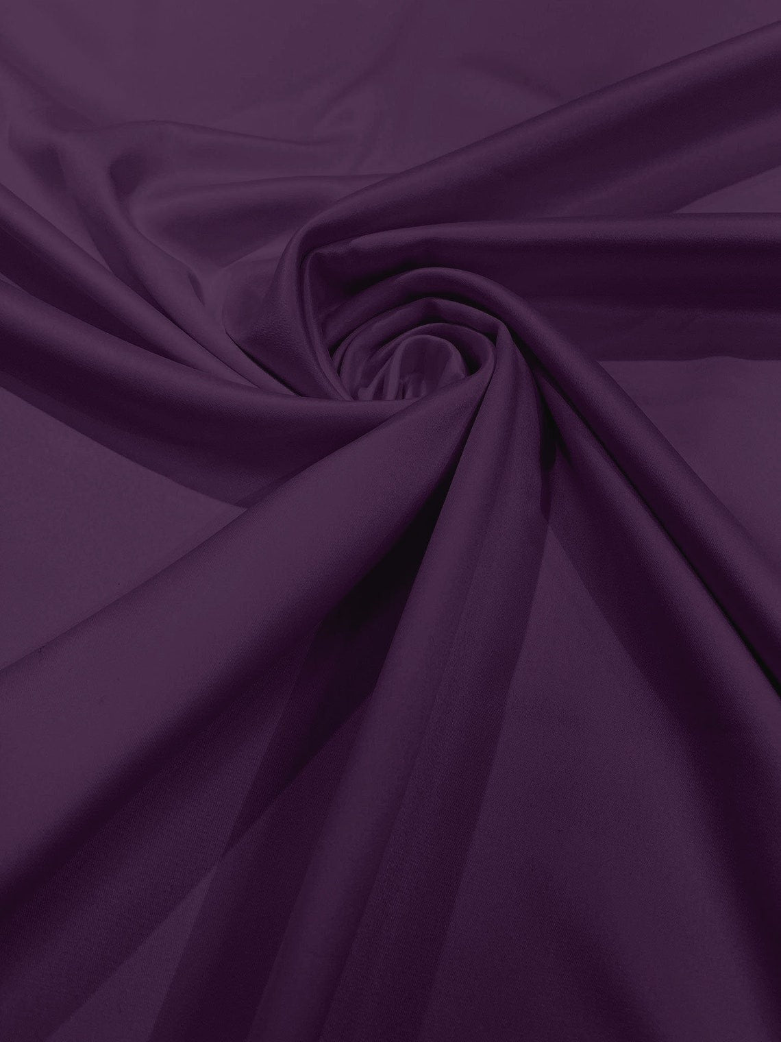 58/59" Satin Stretch Fabric Matte L'Amour - Amethyst - Stretch Matte Satin Fabric Sold By Yard