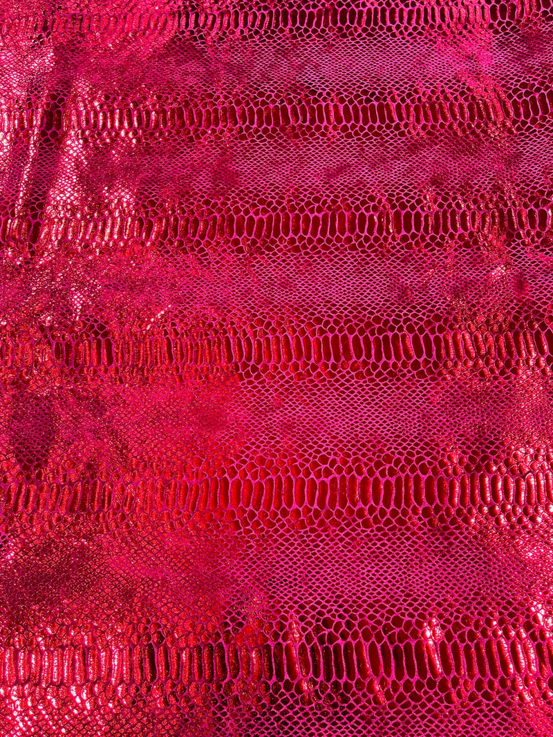 Anaconda Stretch Velvet - 58/60" Stretch Velvet Fabric with Anaconda Snake Print By Yard