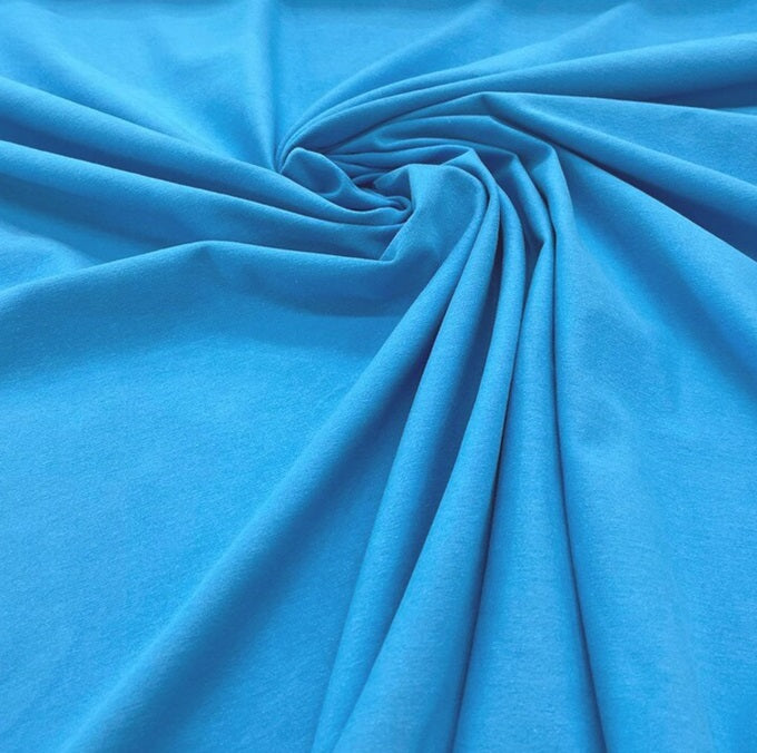 Cotton Spandex Jersey Knit Blend Fabric - 58/60" Stretch Cotton Fabric 95% Cotton 5% Spandex Sold By Yard