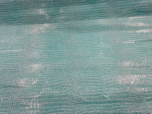 Alligator Embossed Vinyl Leather Fabric - Different Colors - Sold By The Yard