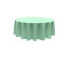 108" Round Tablecloth - Solid Polyester Round Full Table Cover Available in Different Colors
