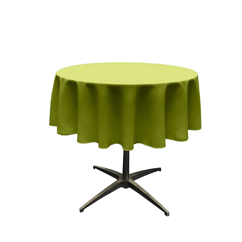 51" Solid Round Tablecloth - Over Lay Round Table Cover for Events Available in Different Sizes