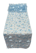 3D Butterfly Table Runner - Baby Blue - 12" x 90" 3D Butterfly Sheer Mesh Table Runner