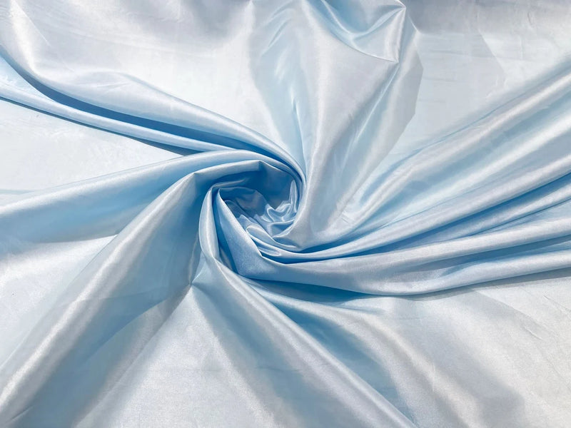 58" Solid Taffeta Fabric - Baby Blue - Solid Taffeta Fabric for Fashion / Crafts Sold by Yard