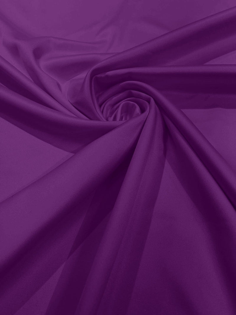 58/59" Satin Fabric Matte L'Amour - Barney - (Peau de Soie) Duchess Dress Satin Fabric By The Yard