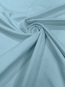 58/59" Satin Fabric Matte L'Amour - Baby Blue - (Peau de Soie) Duchess Dress Satin Fabric By The Yard