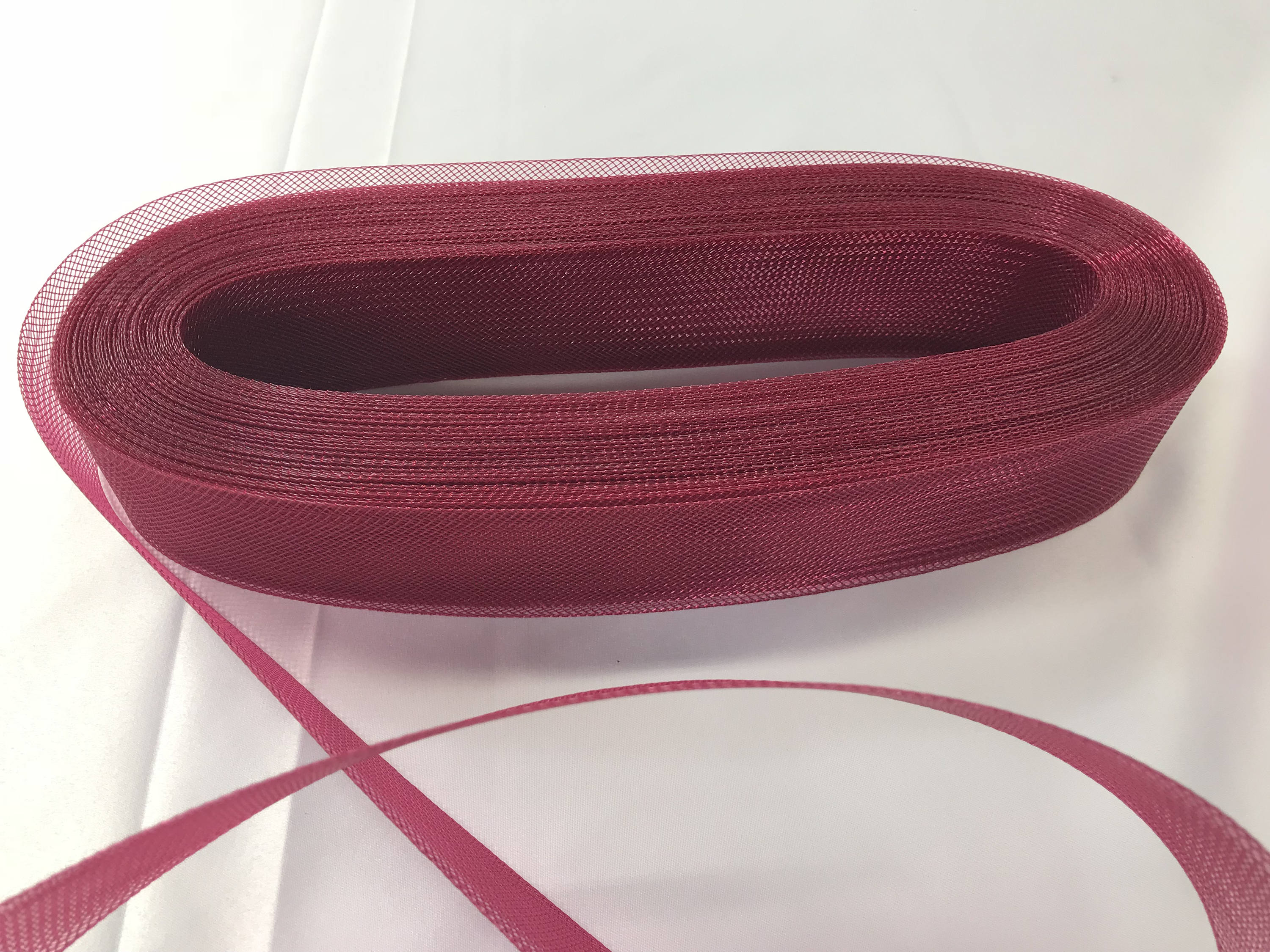 50 Yards 2 Inches BURGUNDY Crinoline Horsehair Braid Trim-wedding-Prom-decorations.