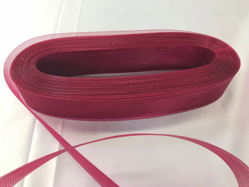 10 Yards 2 Inches BURGUNDY Crinoline Horsehair Braid Trim-wedding-Prom-decorations.