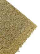 Cast Net Sequins Fabric - Beige - Embroidery Fish Net Design Sequins Lace Fabric By Yard