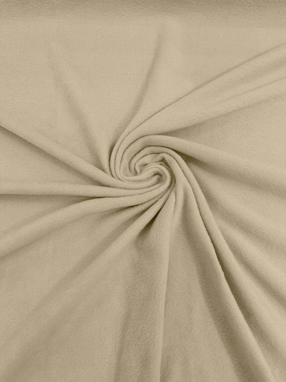 58" Soft Solid Polar Fleece Fabric - Beige - Anti-Pill Soft Polar Fleece Fabric Sold by Yard