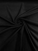 58" Soft Solid Polar Fleece Fabric - Black - Anti-Pill Soft Polar Fleece Fabric Sold by Yard