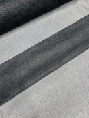 Shimmer Glitter Mesh Fabric - Black - Shiny Glitter Dots Design on Lace Mesh Sold By Yard