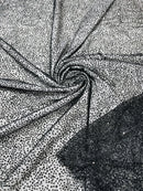 Glitter Mesh Sheer Fabric - Black - 60" Wide Shiny Glitter Mesh Fabric Sold By The Yard