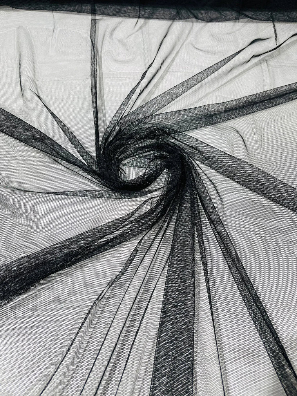 Illusion Mesh Sheer Fabric - Black - 60" Wide Illusion Mesh Fabric Sold By The Yard