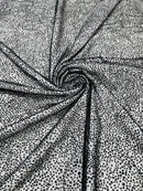 Glitter Mesh Sheer Fabric - Black - 60" Wide Shiny Glitter Mesh Fabric Sold By The Yard