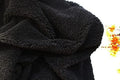 Lamb Wool Duster - Black - Cuddle Minky Sherpa Blanket Fabric Sold By Yard
