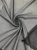 Chain Mesh Shiny Fabric - Black - Metallic Chainmail Faux Chain Fabric Sold By The Yard