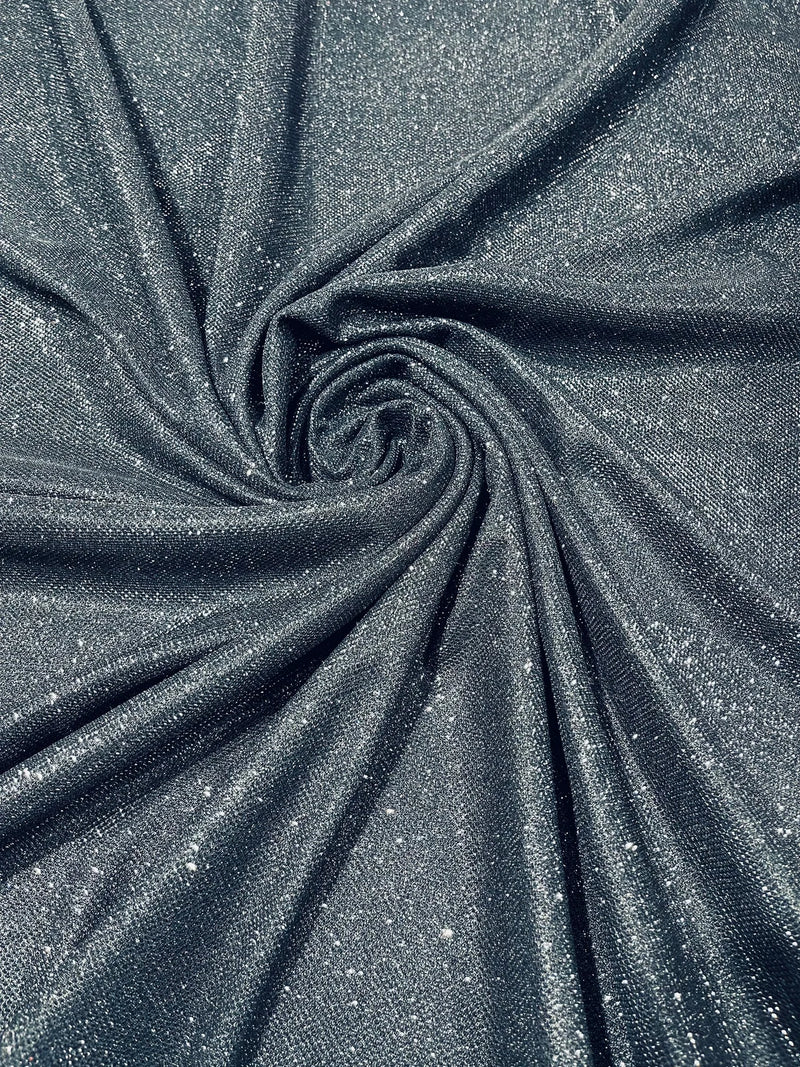 Shimmer Silver Gray and Black Fabric by the yard