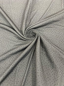 Shimmer Glitter Rhinestone Fabric - Black - Rhinestone Shiny Sparkle Stretch Glitter Fabric By Yard