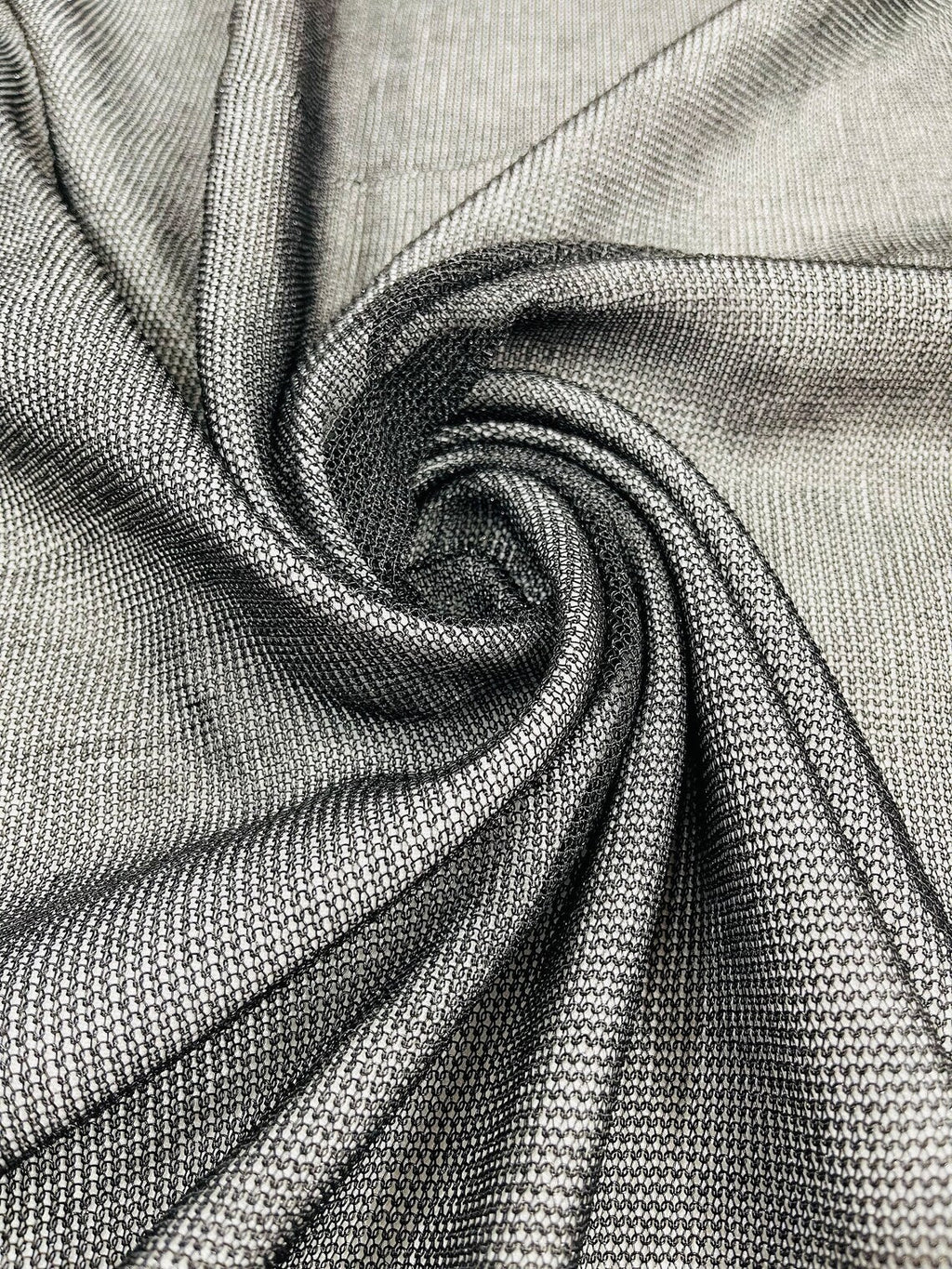 Chain Mesh Shiny Fabric - Black - Metallic Chainmail Faux Chain Fabric Sold By The Yard