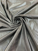 Foil Metallic Spandex Fabric - Black - Shiny Metallic Foil Spandex Fabric by Yard