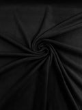 58" Soft Solid Polar Fleece Fabric - Black - Anti-Pill Soft Polar Fleece Fabric Sold by Yard