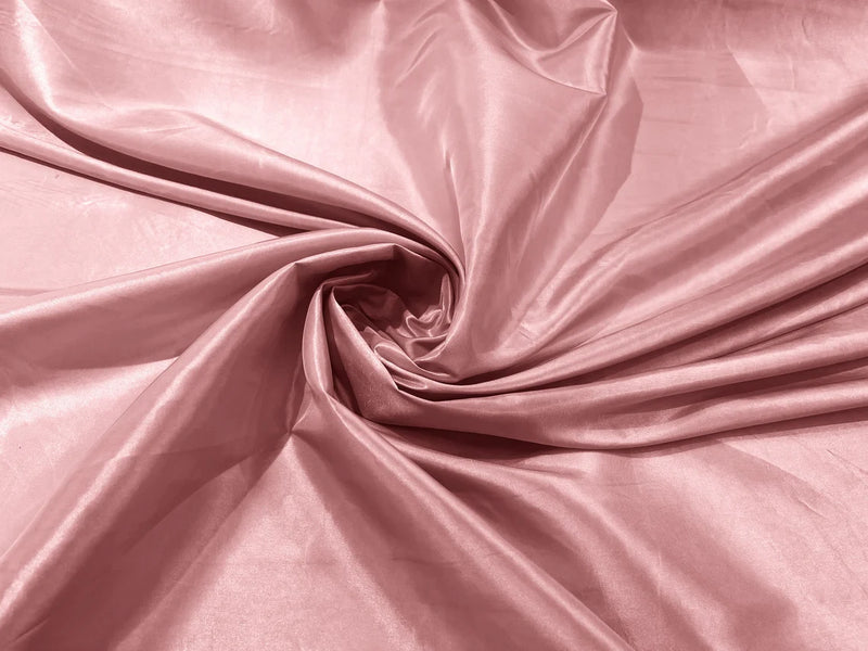 58" Solid Taffeta Fabric - Blush Pink - Solid Taffeta Fabric for Fashion / Crafts Sold by Yard