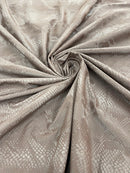 Snake Skin Spandex Fabric - Brown - Matte Snake Print Stretch Costume, Legging Fabric By Yard