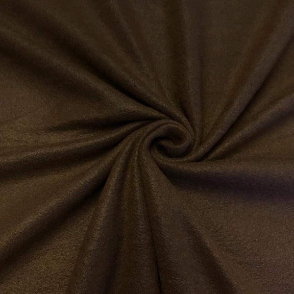 58" Soft Solid Polar Fleece Fabric - Brown - Anti-Pill Soft Polar Fleece Fabric Sold by Yard