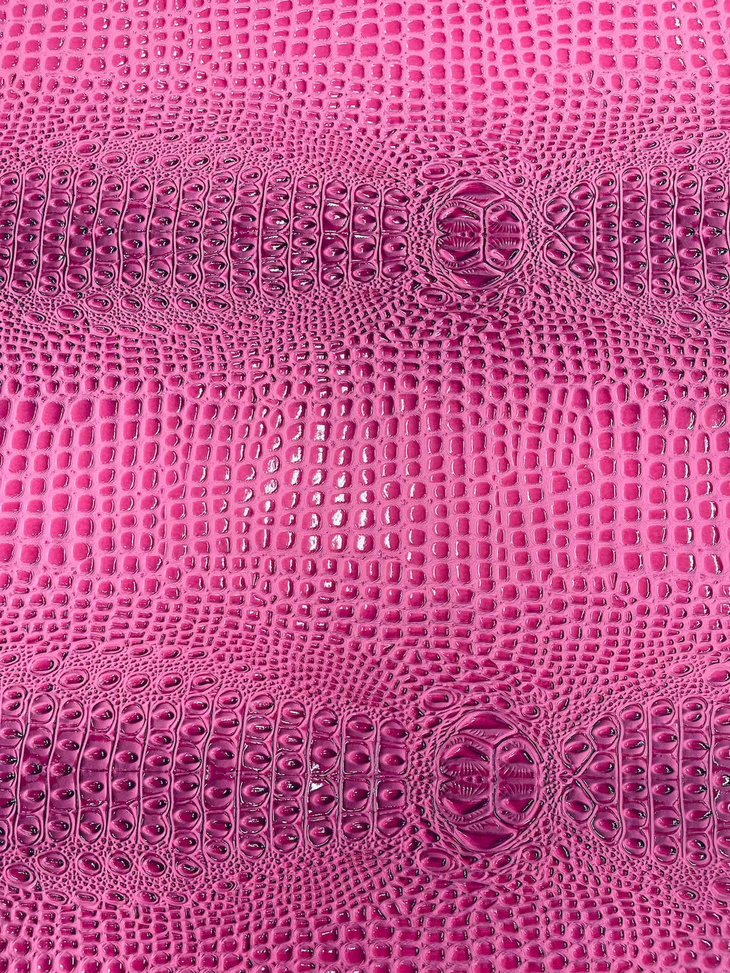 Gator Embossed Vinyl Leather Fabric - Different Colors - Sold By The Yard