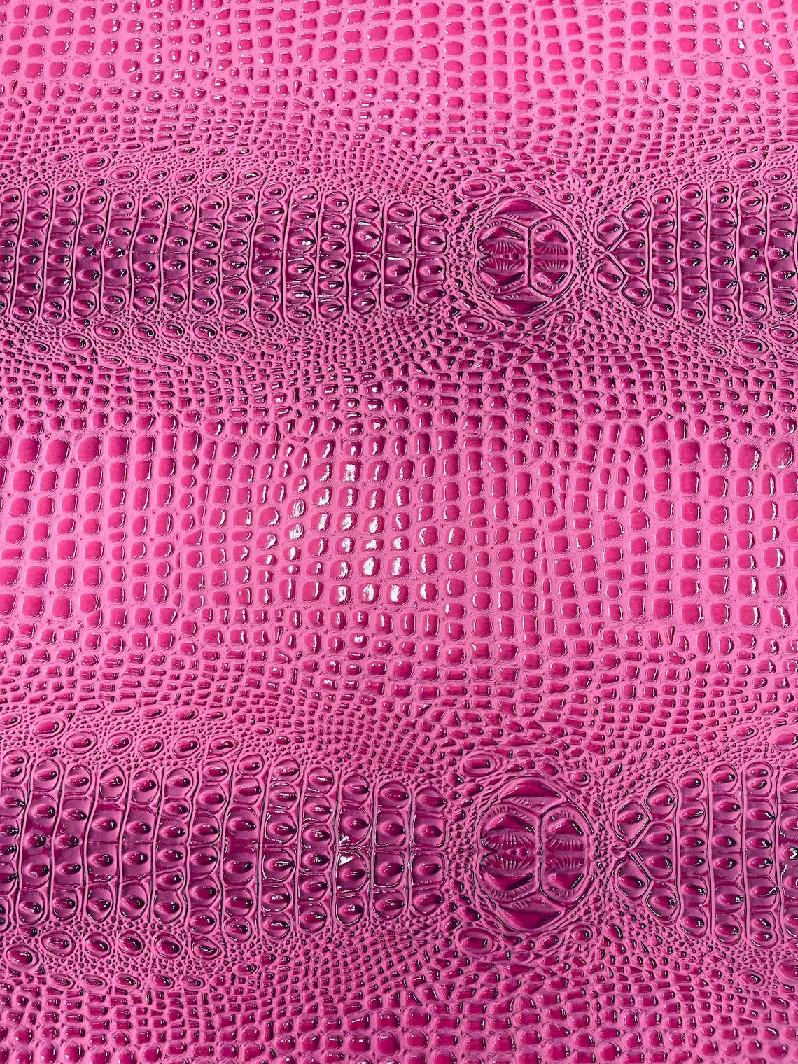 Gator Embossed Vinyl Leather Fabric - Different Colors - Sold By The Yard
