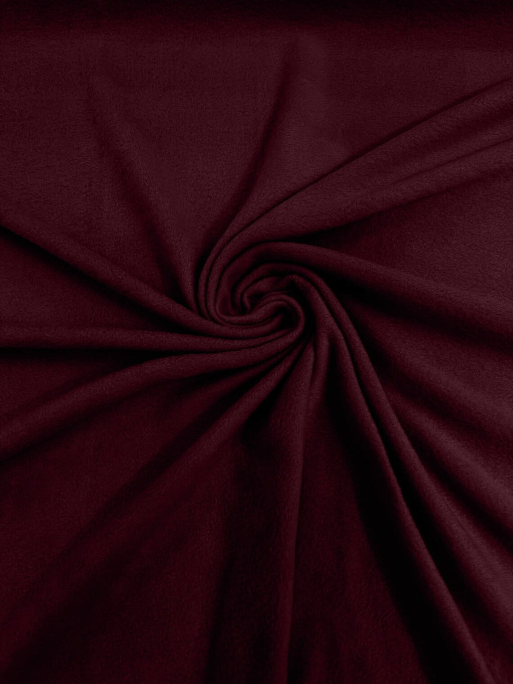 58" Soft Solid Polar Fleece Fabric - Burgundy - Anti-Pill Soft Polar Fleece Fabric Sold by Yard