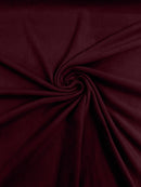 58" Soft Solid Polar Fleece Fabric - Burgundy - Anti-Pill Soft Polar Fleece Fabric Sold by Yard