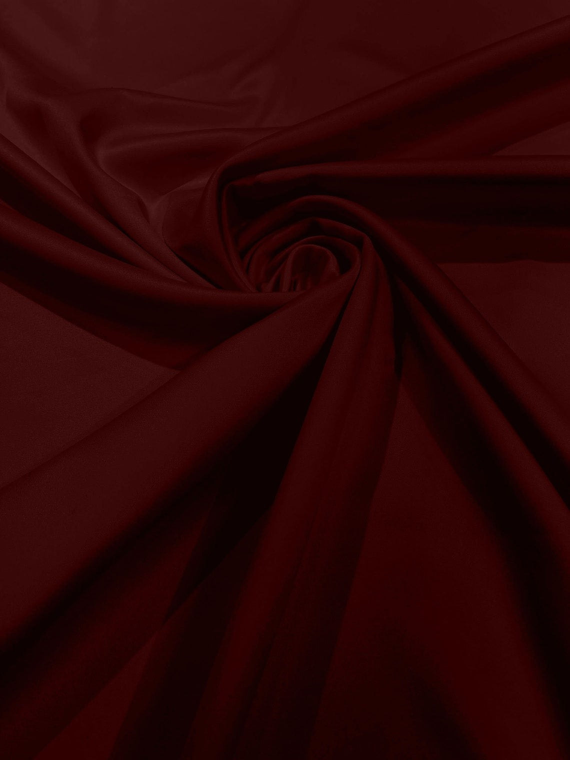 58/59" Satin Stretch Fabric Matte L'Amour - Burgundy - Stretch Matte Satin Fabric Sold By Yard
